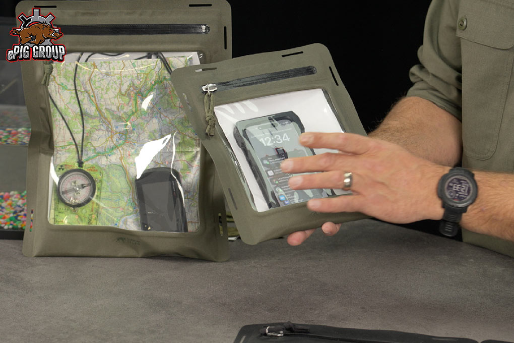 Epig testet die wasserabweisenden Pouches der WR-Serie von Tasmanian Tiger