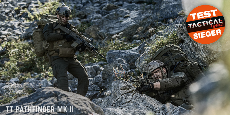 TT Pathfinder MK II: Testsieger bei XXL-Rucksäcken Der TT Pathfinder MK 2 Rucksack von Tasmanian Tiger wurde Testsieger in der Rubrik XXL Rucksaecke vom Tactical Gear Magazin.